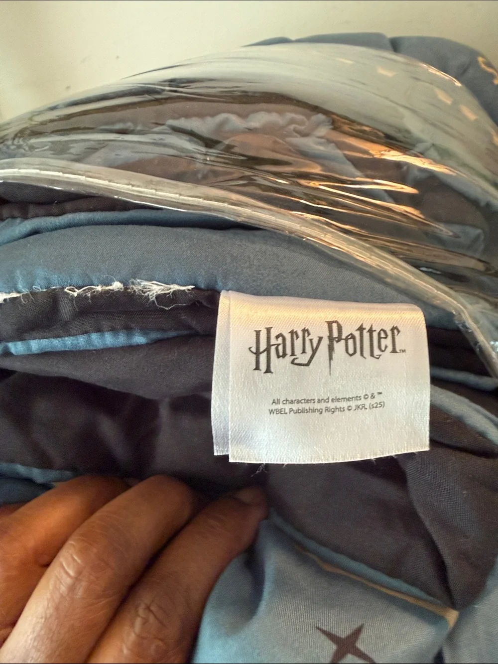 Harry Potter 7-Piece Queen Bed Set - Navy Blue & Gray